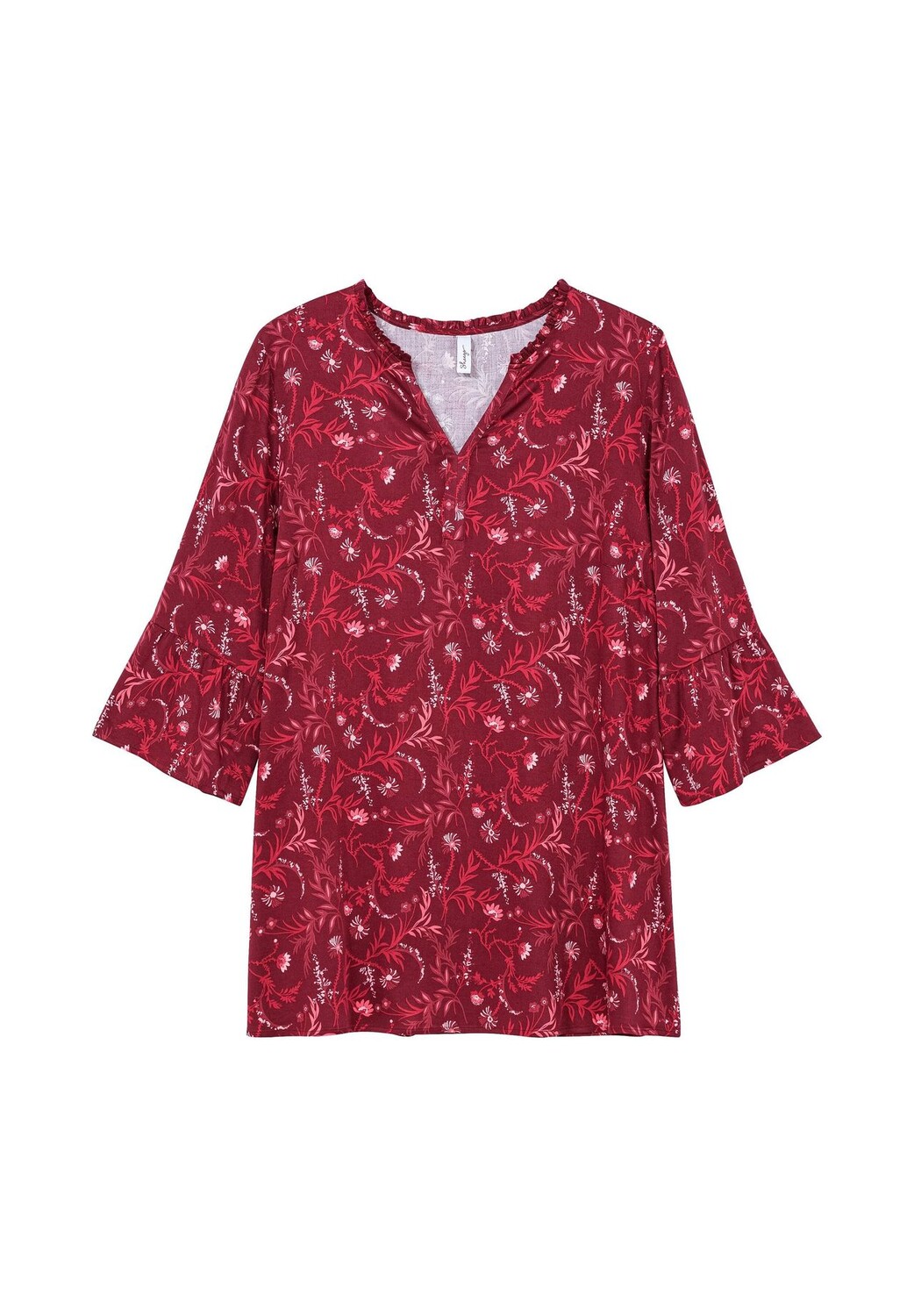 Длинная туника с воланами на рукавах 3/4 Sheego, цвет Dunkelrot Gemustert
Длинная туника с воланами на рукавах 3/4 Sheego, цвет Dunkelrot Gemustert