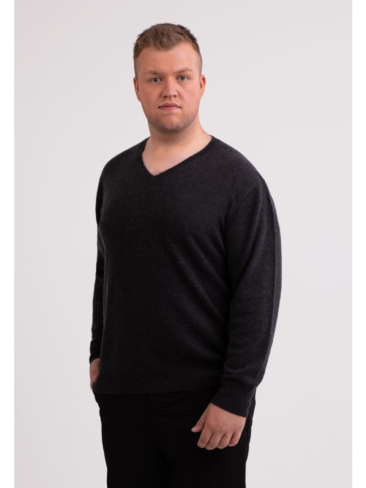 Свитер с V-образным вырезом цвета темного антрацита CASH-MERE.CH
Свитер с V-образным вырезом цвета темного антрацита CASH-MERE.CH