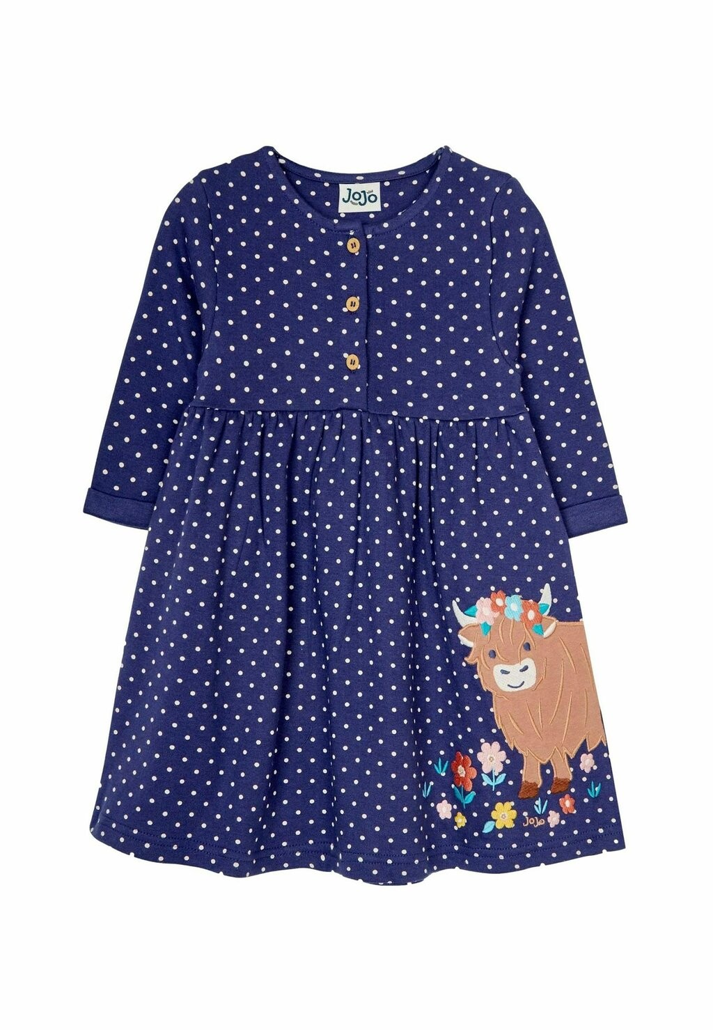 Повседневное платье HIGHLAND COW APPLIQUÉ BUTTON FRONT, REGULAR FIT JoJo Maman Bébé, синий
Повседневное платье HIGHLAND COW APPLIQUÉ BUTTON FRONT, REGULAR FIT JoJo Maman Bébé, синий