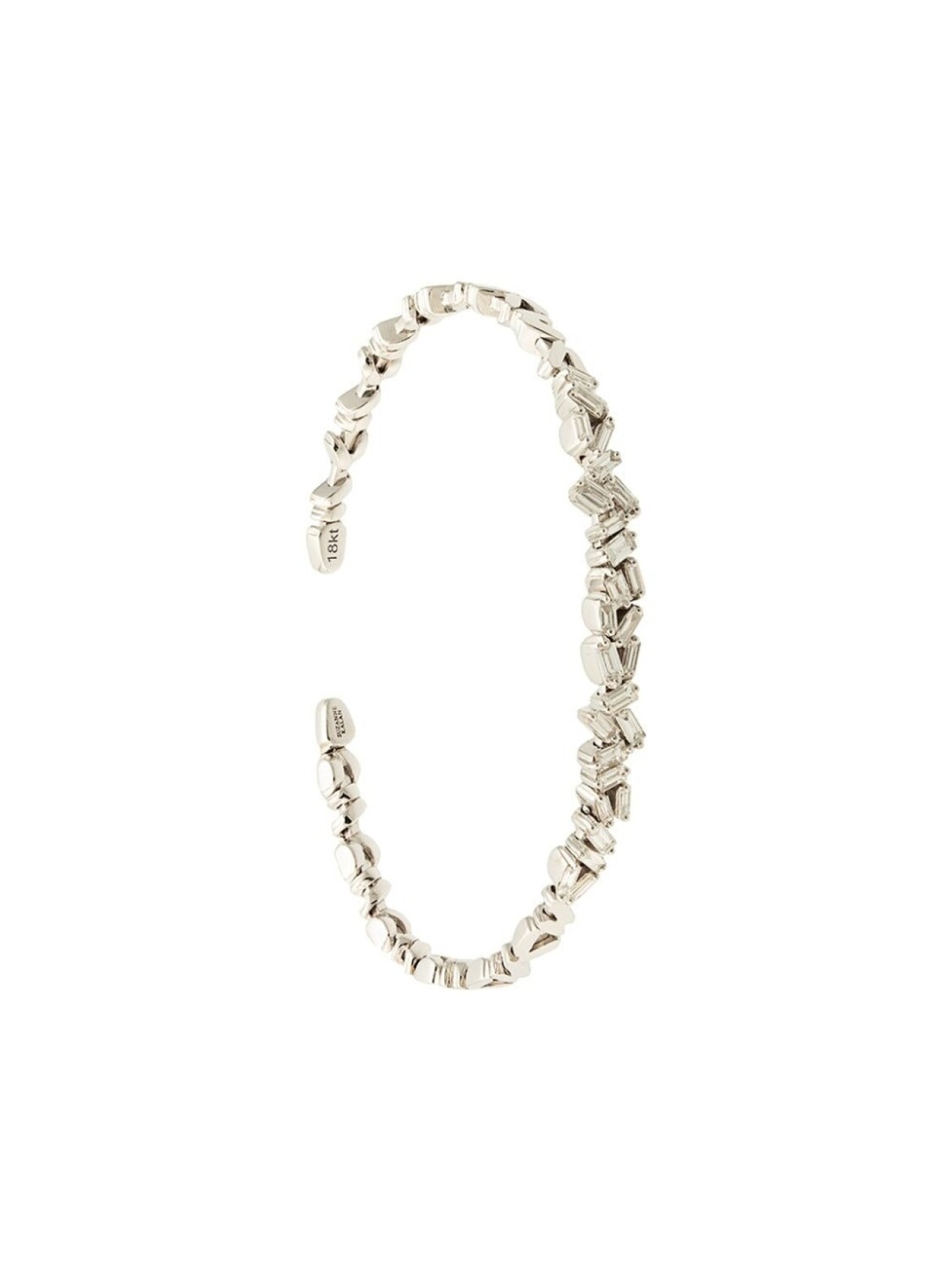 Браслет-кафф Uneven Fireworks из белого золота с бриллиантами Suzanne Kalan, серебряный
Браслет-кафф Uneven Fireworks из белого золота с бриллиантами Suzanne Kalan, серебряный