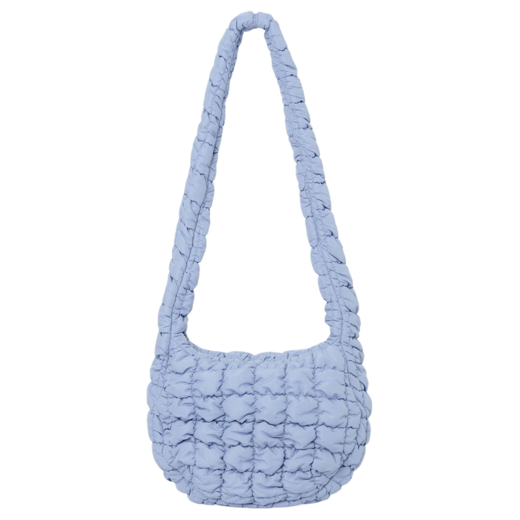 Сумка-облако из полиэстера, плечевая сумка, кросс-боди обычная женская светло-голубая COS
Сумка-облако из полиэстера, плечевая сумка, кросс-боди обычная женская светло-голубая COS