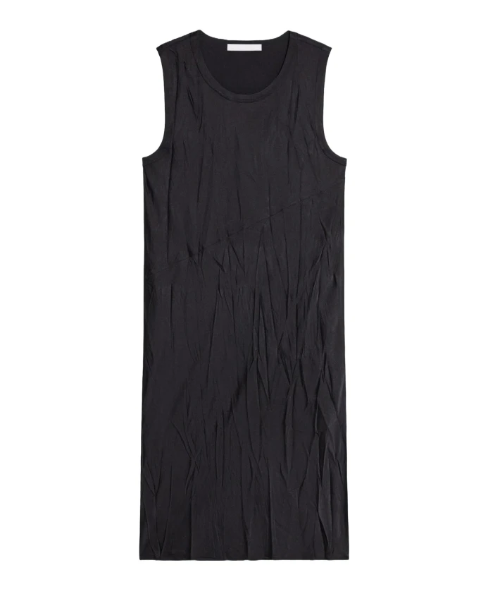 Черное атласное платье-майка с карманами Helmut Lang, черный
Черное атласное платье-майка с карманами Helmut Lang, черный