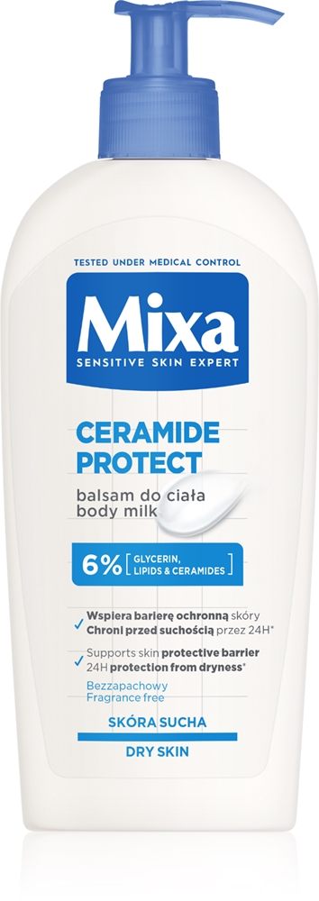 Лосьон для тела с керамидами для сухой и очень сухой кожи Mixa, 400 мл
Лосьон для тела с керамидами для сухой и очень сухой кожи Mixa, 400 мл