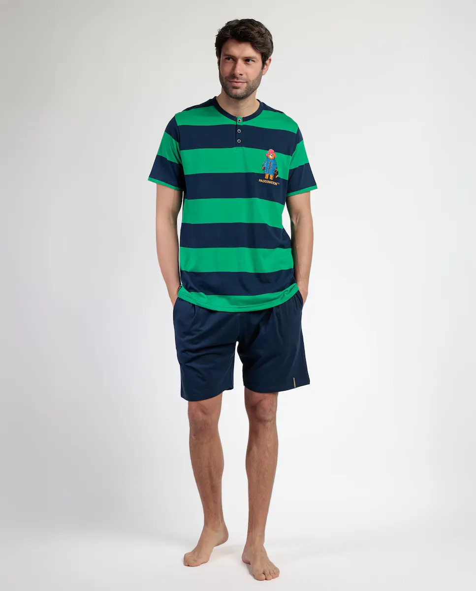 Мужская темно-синяя вязаная короткая пижама Paddington, тёмно-синий
Мужская темно-синяя вязаная короткая пижама Paddington, тёмно-синий