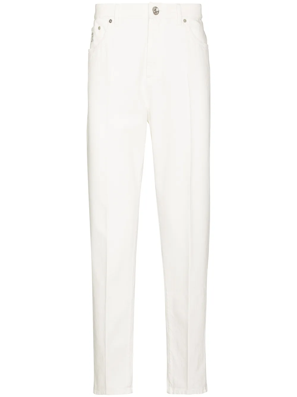 Джинсы кроя слим Brunello Cucinelli, белый
Джинсы кроя слим Brunello Cucinelli, белый