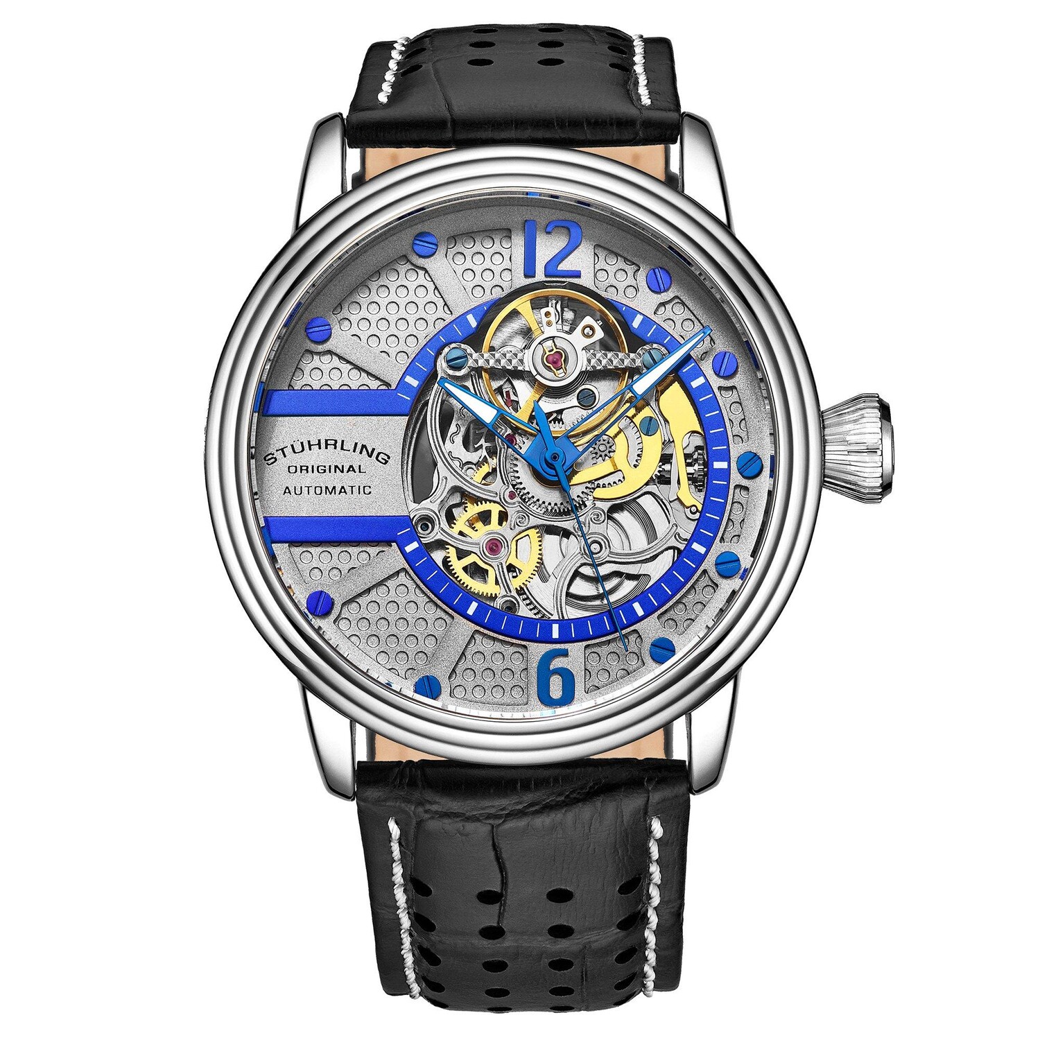 Автоматические часы Prospero Skeleton, 44 мм, с кожаным ремешком STÜHRLING Original, синий, Серый, Автоматические часы Prospero Skeleton, 44 мм, с кожаным ремешком STÜHRLING Original, синий
Автоматические часы Prospero Skeleton, 44 мм, с кожаным ремешком STÜHRLING Original, синий, Серый, Автоматические часы Prospero Skeleton, 44 мм, с кожаным ремешком STÜHRLING Original, синий