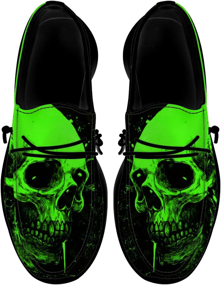 Кроссовки Quorax с черепом для женщин и мужчин, лоферы без шнурков, кеды с граффити, подарок для мужчин и женщин, черный/зеленый
Кроссовки Quorax с черепом для женщин и мужчин, лоферы без шнурков, кеды с граффити, подарок для мужчин и женщин, черный/зеленый
