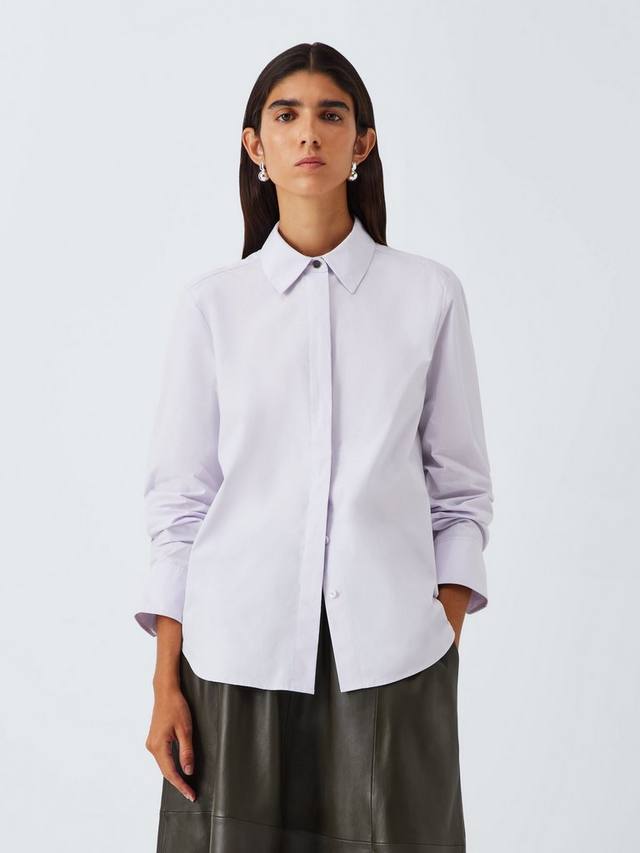 Хлопковая поплиновая рубашка John Lewis, Lilac
Хлопковая поплиновая рубашка John Lewis, Lilac
