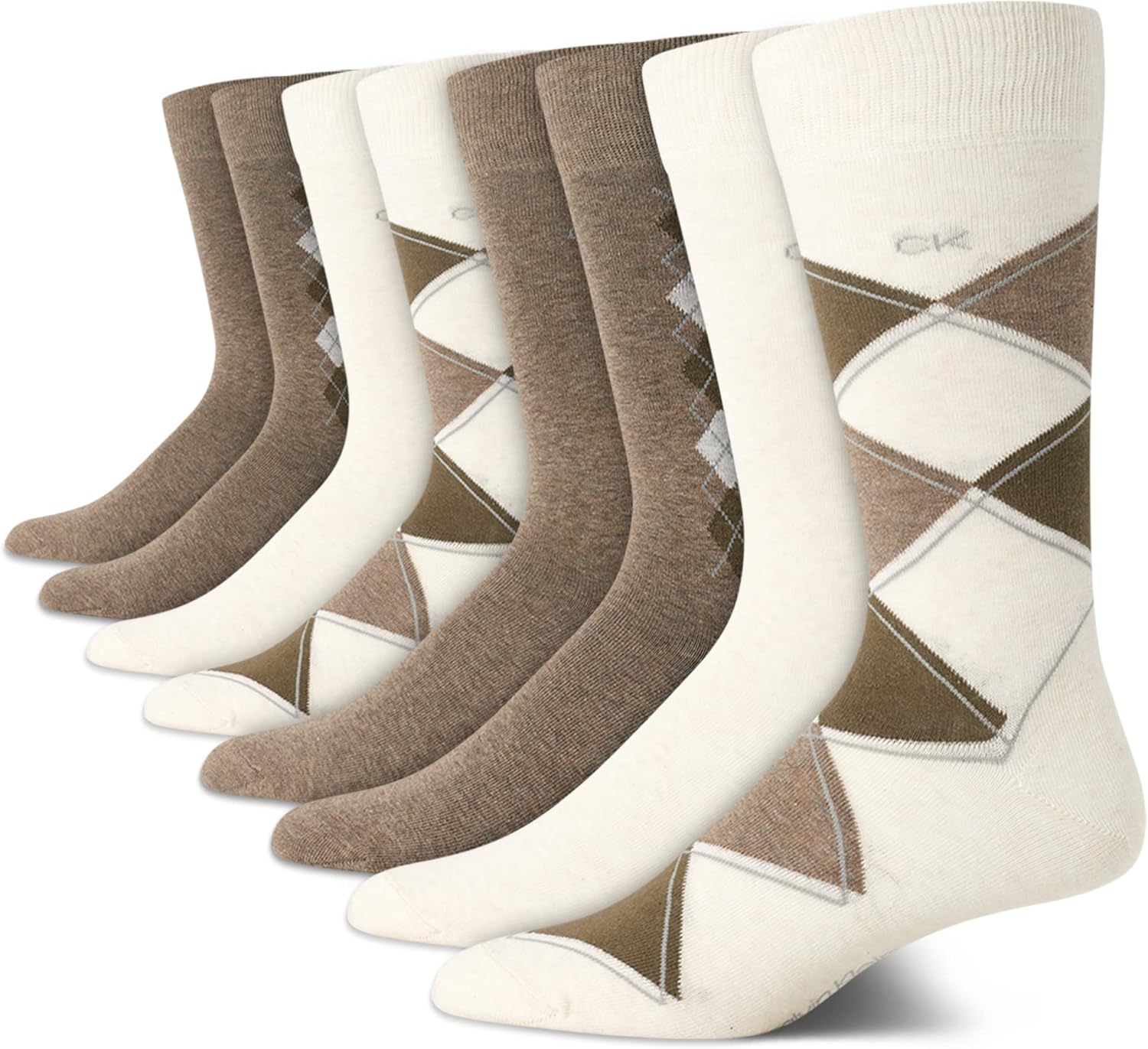 Мужские носки Calvin Klein под повседневную одежду - 8 пар мягких рабочих носков из хлопковой смеси для мужчин, для повседневного делового и официального ношения, Tan Argyle
Мужские носки Calvin Klein под повседневную одежду - 8 пар мягких рабочих носков из хлопковой смеси для мужчин, для повседневного делового и официального ношения, Tan Argyle