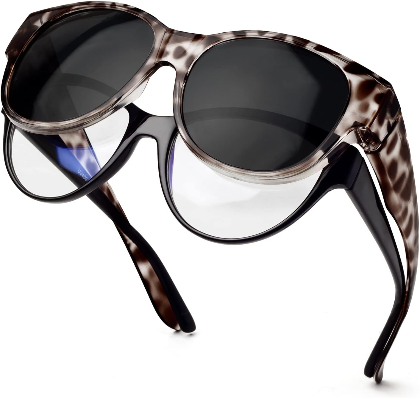 Солнцезащитные очки с поляризованным покрытием, надеваемые поверх обычных очков, женские солнцезащитные очки с защитой от УФ-излучения, легкие Face Shadow, L Grey Leopard / Dark Grey
Солнцезащитные очки с поляризованным покрытием, надеваемые поверх обычных очков, женские солнцезащитные очки с защитой от УФ-излучения, легкие Face Shadow, L Grey Leopard / Dark Grey