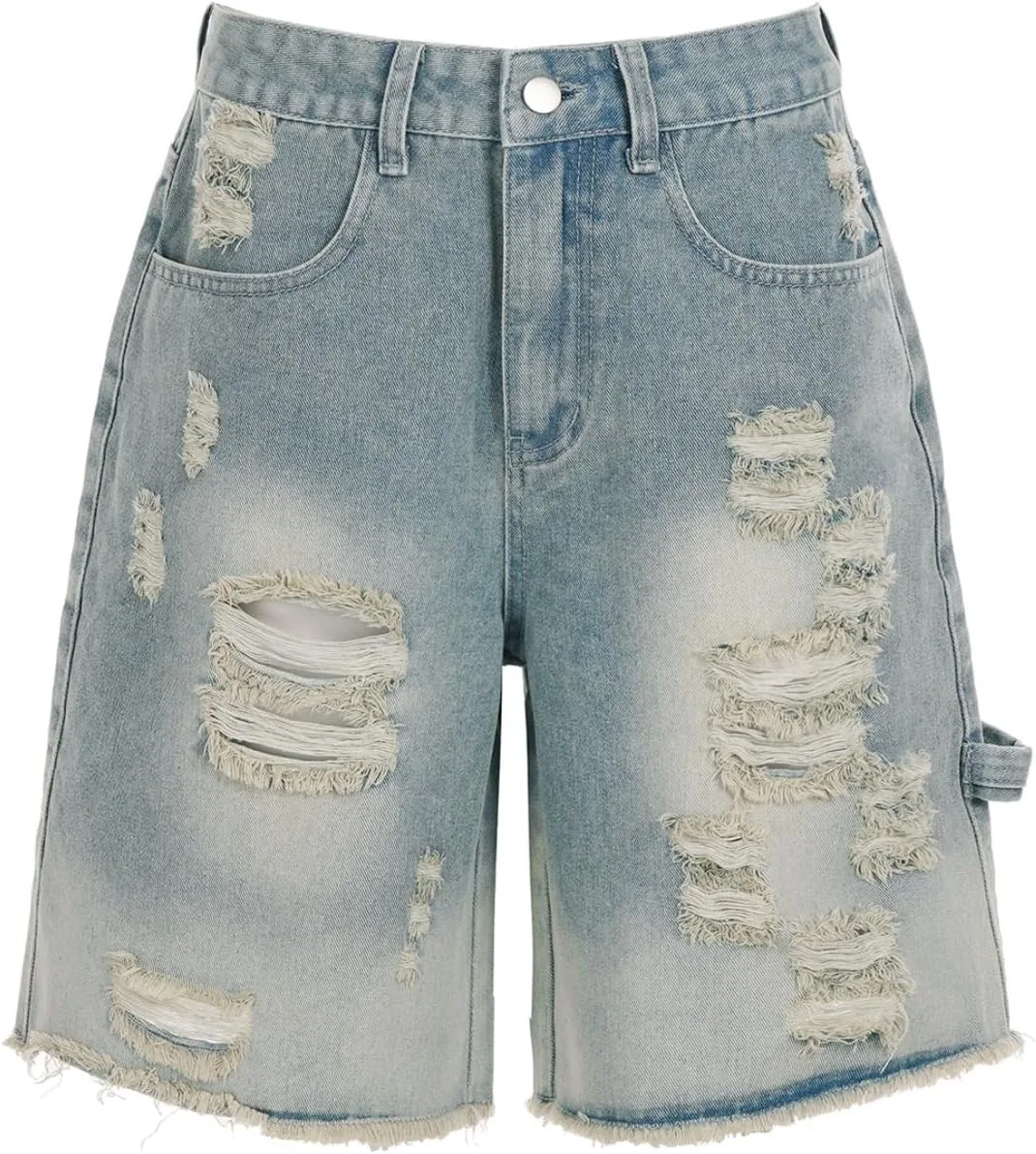 Винтажные рваные джинсы летние багги кислотной мойки кроп прямые джорты Ponitrack
Винтажные рваные джинсы летние багги кислотной мойки кроп прямые джорты Ponitrack