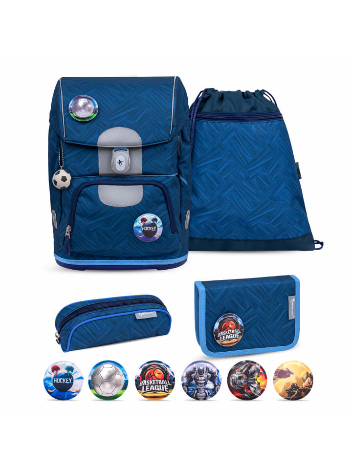 Belmil Набор из 5 предметов: школьный рюкзак Motion Blue Motion синего цвета, размеры: В35х27х20 см
Belmil Набор из 5 предметов: школьный рюкзак Motion Blue Motion синего цвета, размеры: В35х27х20 см