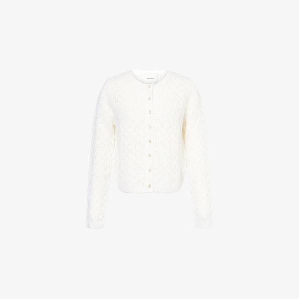 Кардиган Reformation Clara с вязкой крючком, белый
Кардиган Reformation Clara с вязкой крючком, белый