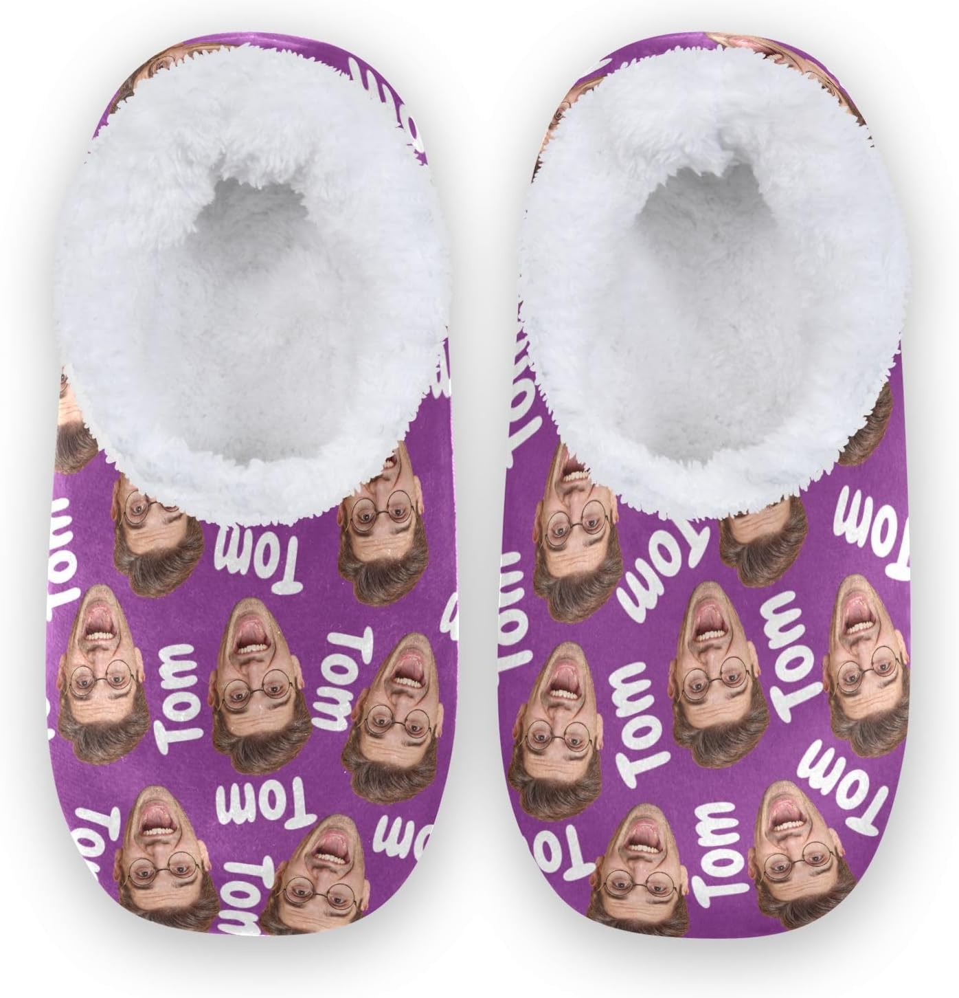 Женские и мужские домашние тапочки с закрытой пяткой из мягкой памяти, с вязкой, подкладкой из флиса, с фото лица и текстом, теплые носки для отеля, дома и улицы Innewgogo, фиолетовый
Женские и мужские домашние тапочки с закрытой пяткой из мягкой памяти, с вязкой, подкладкой из флиса, с фото лица и текстом, теплые носки для отеля, дома и улицы Innewgogo, фиолетовый