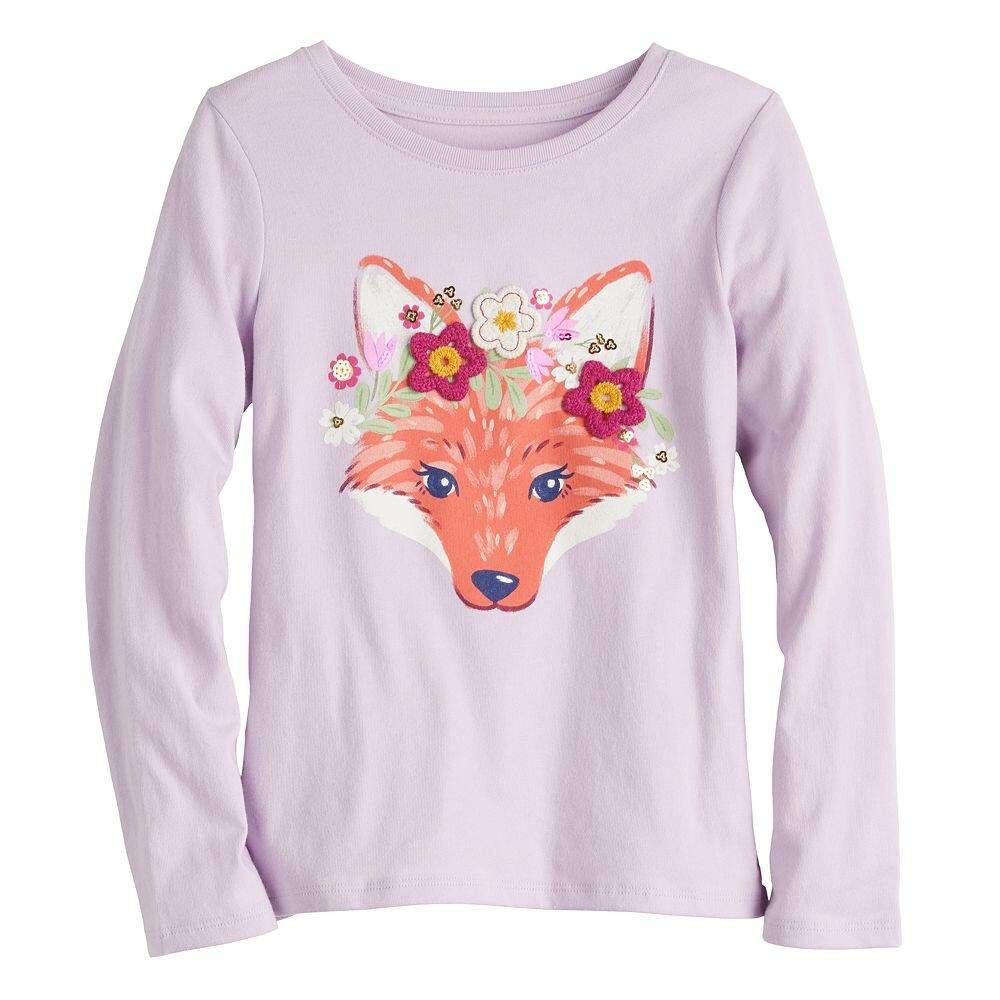 Футболка Jumping Beans с длинными рукавами и рисунком для девочек 4–12 лет, цвет Fox Lavender
Футболка Jumping Beans с длинными рукавами и рисунком для девочек 4–12 лет, цвет Fox Lavender