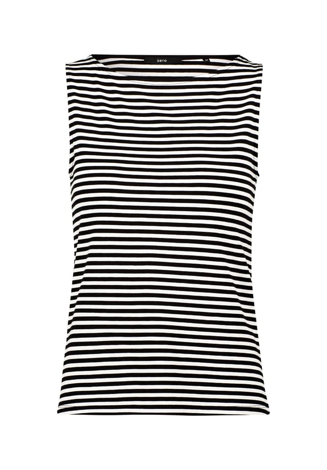 Полосатый топ с вырезом лодочкой Zero, черный
Полосатый топ с вырезом лодочкой Zero, черный