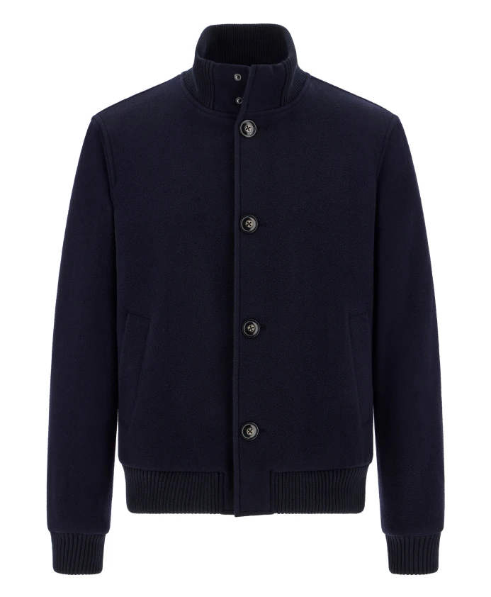 Шерстяная нейлоновая куртка-бомбер Boggi Milano, синий
Шерстяная нейлоновая куртка-бомбер Boggi Milano, синий