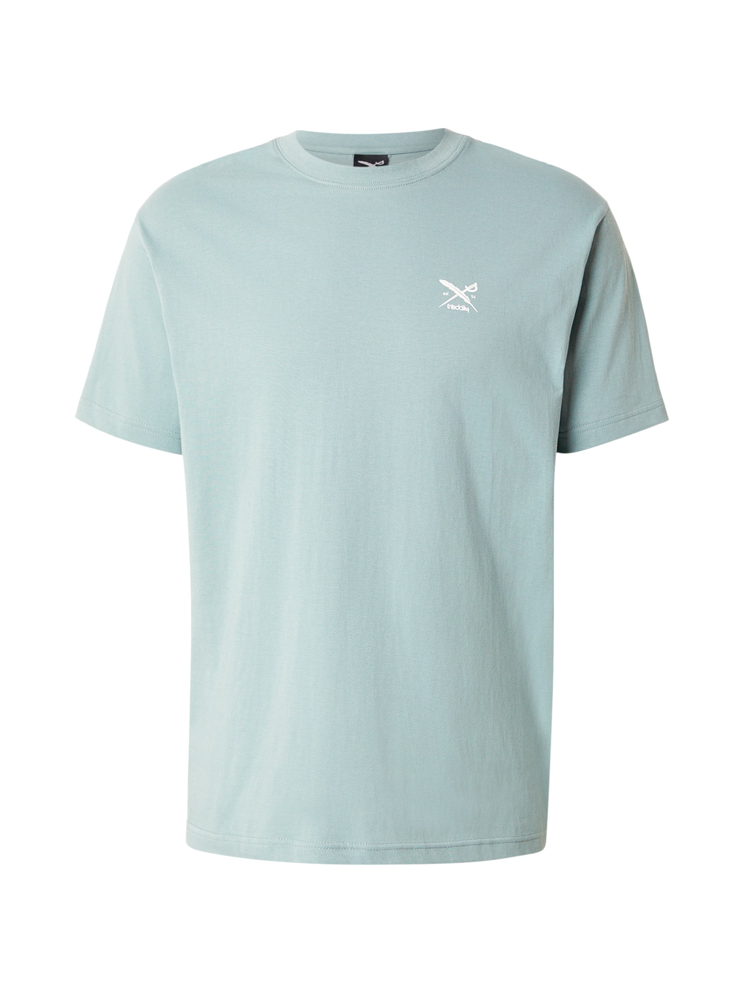 Iriedaily Футболка 'Chestflag' в пастельно-голубом цвете
Iriedaily Футболка 'Chestflag' в пастельно-голубом цвете