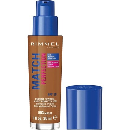 Rimmel London Match Perfection Foundation SPF 20 503 Мокко 30 мл
Rimmel London Match Perfection Foundation SPF 20 503 Мокко 30 мл