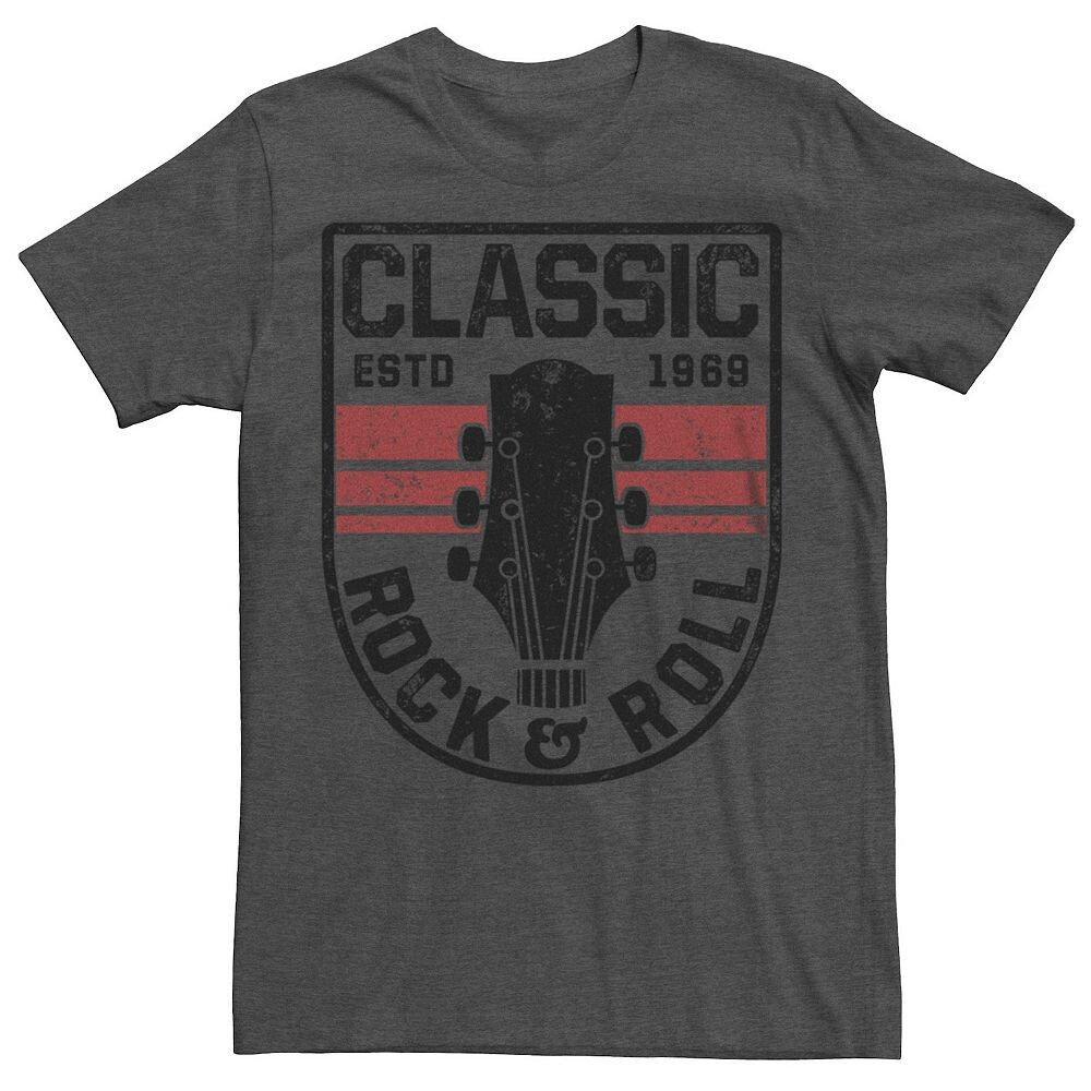 Мужская классическая футболка с рисунком гитары Rock & Roll Est 1969 Licensed Character, цвет Charcoal Heather
Мужская классическая футболка с рисунком гитары Rock & Roll Est 1969 Licensed Character, цвет Charcoal Heather