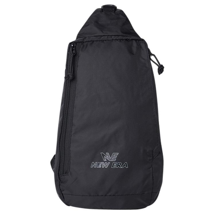 New Era Тканевая слинг-сумка унисекс черно-серая, Black 
New Era Тканевая слинг-сумка унисекс черно-серая, Black