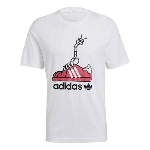 Футболка оригиналы worm tee смешной принт спорт короткий рукав Adidas, белый
Футболка оригиналы worm tee смешной принт спорт короткий рукав Adidas, белый