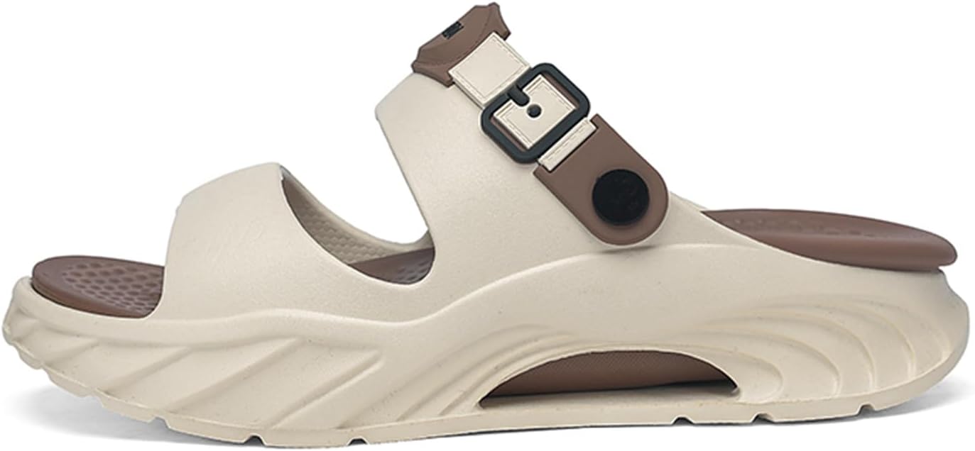 Мужские легкие сабо с платформой и толстой подошвой, дышащие, с регулируемым пряжечным ремешком, открытым носком, слипоны, повседневные сандалии для лета, пляжа, бассейна, прогулок, использования на улице и дома Psieicwm, коричневый
Мужские легкие сабо с платформой и толстой подошвой, дышащие, с регулируемым пряжечным ремешком, открытым носком, слипоны, повседневные сандалии для лета, пляжа, бассейна, прогулок, использования на улице и дома Psieicwm, коричневый