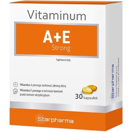 Starpharma Сильная Добавка с витаминами A + E для поддержки иммунной системы, 30 капсул
Starpharma Сильная Добавка с витаминами A + E для поддержки иммунной системы, 30 капсул