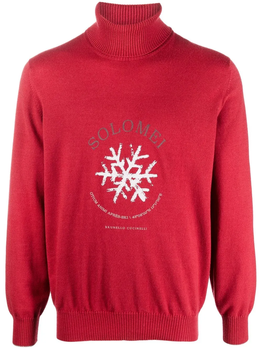 Кашемировый джемпер с высоким воротником Brunello Cucinelli, красный
Кашемировый джемпер с высоким воротником Brunello Cucinelli, красный