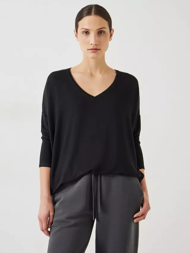 Топ HUSH Gillian V Neck Longline Jersey, черный
Топ HUSH Gillian V Neck Longline Jersey, черный