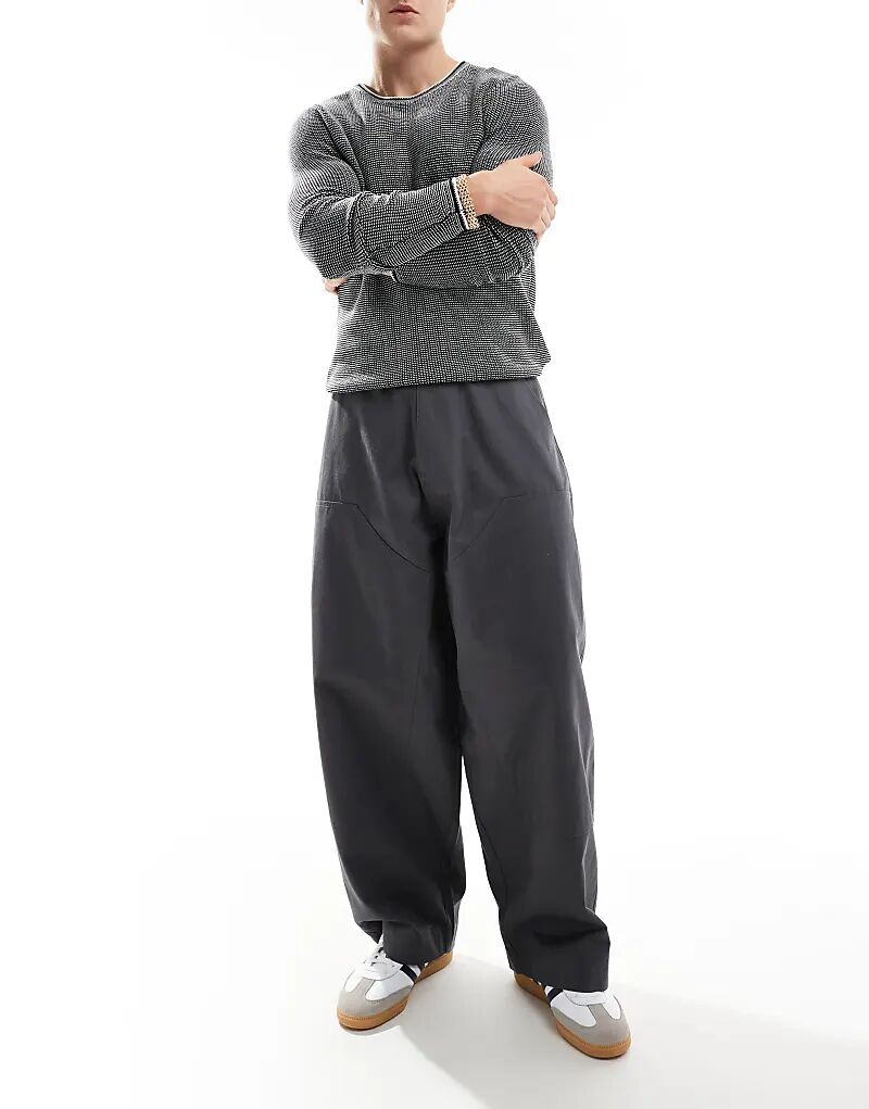 Мешковатые брюки-баллоны ASOS DESIGN из парусины угольного цвета с вставками на коленях
Мешковатые брюки-баллоны ASOS DESIGN из парусины угольного цвета с вставками на коленях