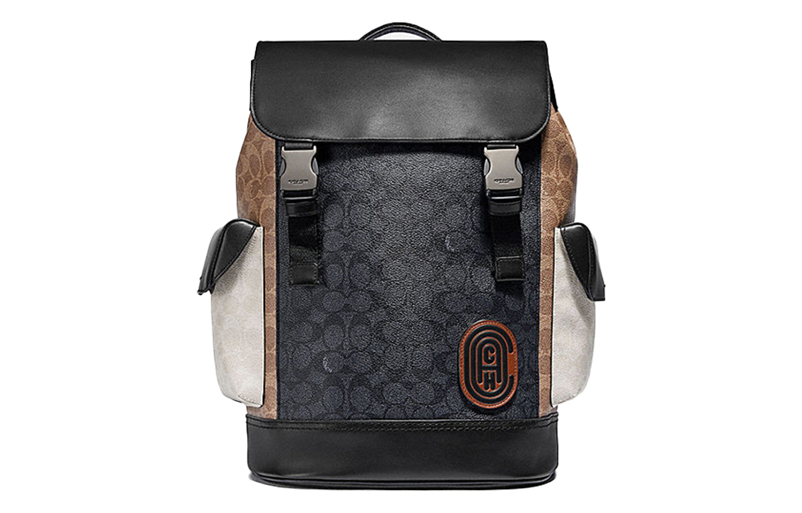 COACH Рюкзак дорожный из прорезиненного хлопка с телячьей кожей большой мужской угольный черный коричневый
COACH Рюкзак дорожный из прорезиненного хлопка с телячьей кожей большой мужской угольный черный коричневый