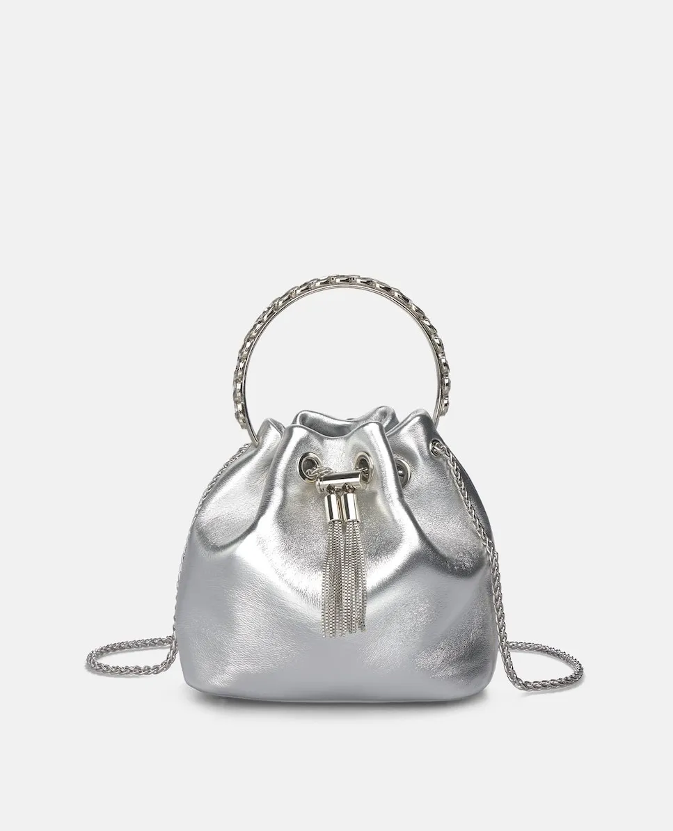 Сумка через плечо с подвесным декором, регулируемой застежкой и металлической цепочкой-ручкой Alma En Pena, серебряный
Сумка через плечо с подвесным декором, регулируемой застежкой и металлической цепочкой-ручкой Alma En Pena, серебряный