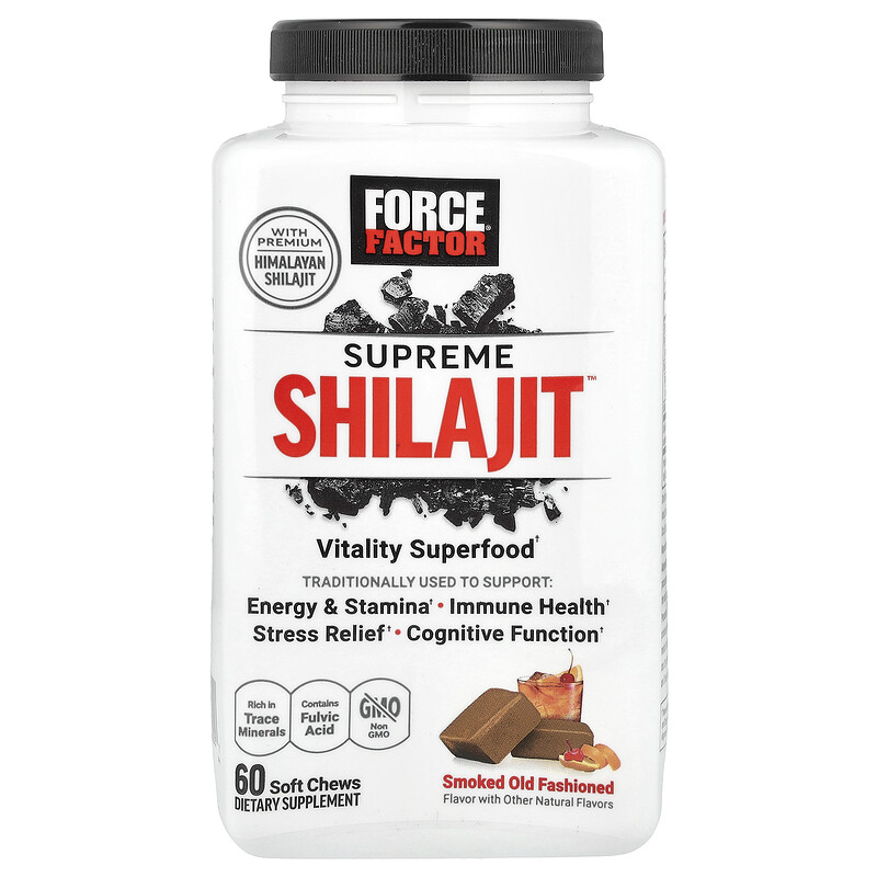 Force Factor, Supreme Shilajit , старомодное копчение, 60 жевательных таблеток
Force Factor, Supreme Shilajit , старомодное копчение, 60 жевательных таблеток