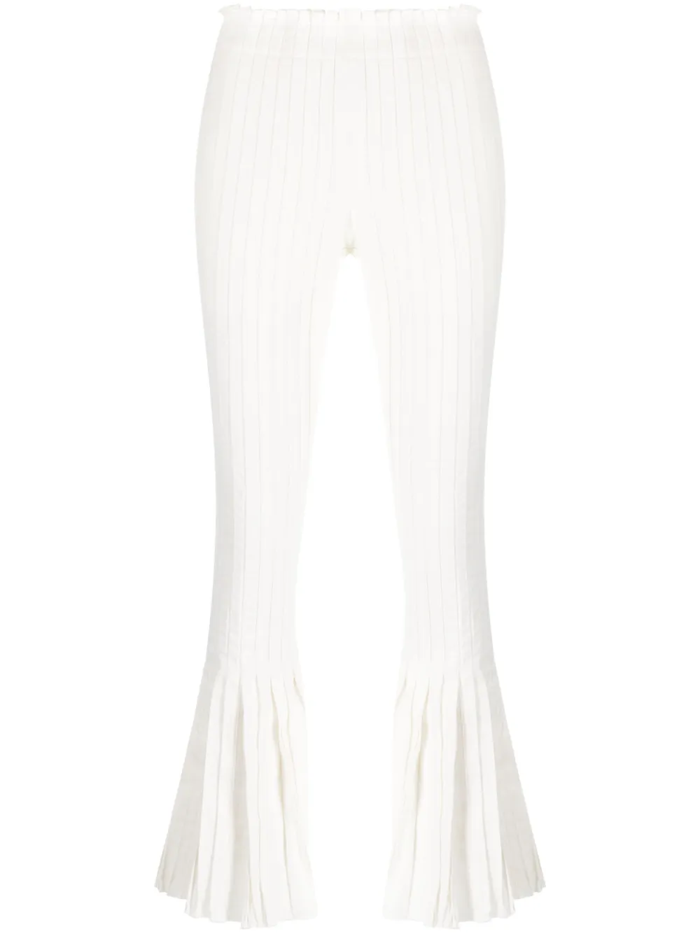 Укороченные плиссированные брюки Sacai, белый
Укороченные плиссированные брюки Sacai, белый