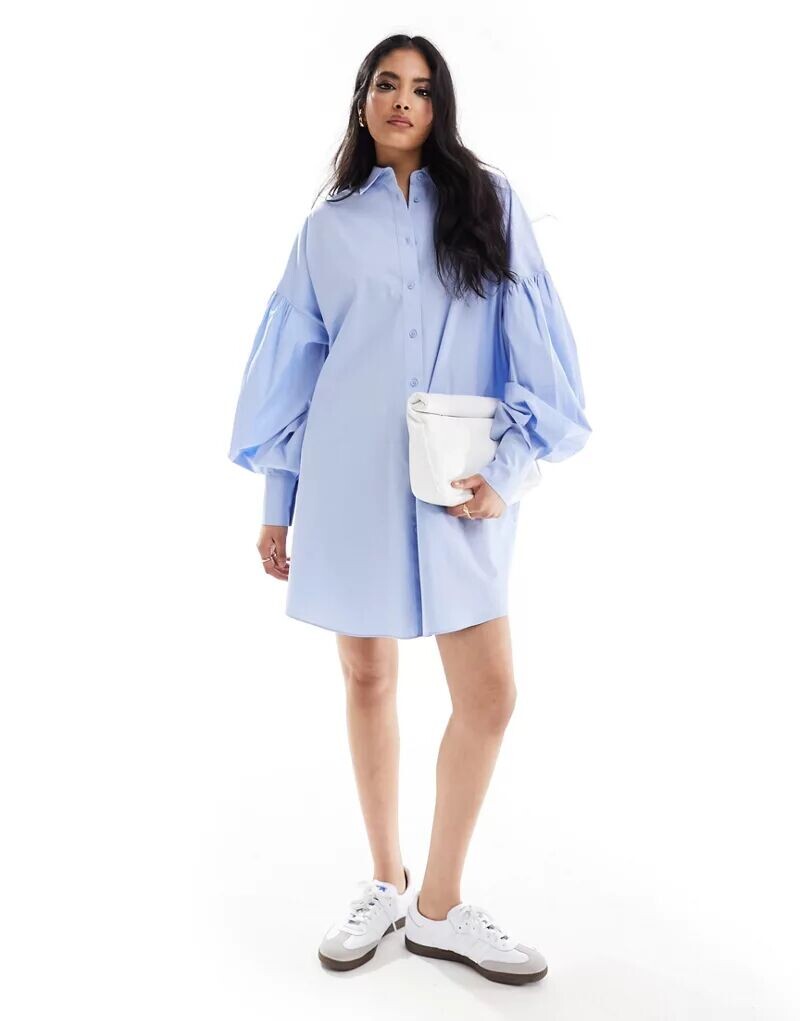 Укороченное платье-бойфренд с широкими рукавами ASOS Ultimate синего цвета шамбре
Укороченное платье-бойфренд с широкими рукавами ASOS Ultimate синего цвета шамбре