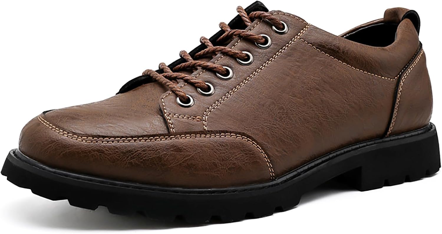 Мужские кожаные повседневные кроссовки с ретро-дизайном, удобные, на шнуровке, с противоскользящей платформой, оксфорды для офиса, вождения и делового стиля Loveheynew, коричневый
Мужские кожаные повседневные кроссовки с ретро-дизайном, удобные, на шнуровке, с противоскользящей платформой, оксфорды для офиса, вождения и делового стиля Loveheynew, коричневый