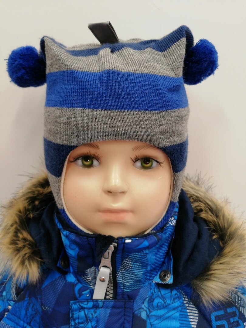 Балаклава детская Kivat в полоску, серый / синий
Балаклава детская Kivat в полоску, серый / синий