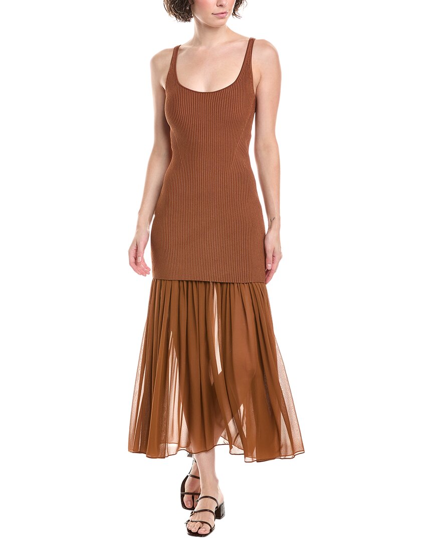 A.L.C. Mickey Платье из смесового шелка, коричневый
A.L.C. Mickey Платье из смесового шелка, коричневый