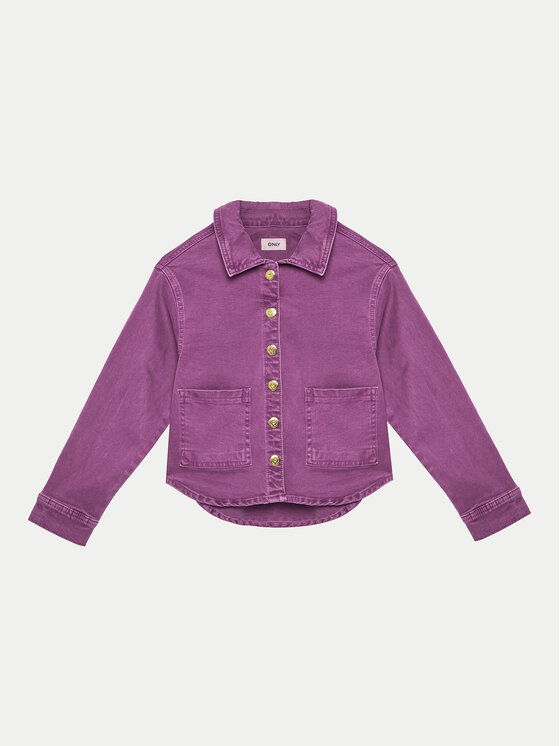 Джинсовая куртка обычного кроя Jasje 15339604 Kids Only, фиолетовый 
Джинсовая куртка обычного кроя Jasje 15339604 Kids Only, фиолетовый