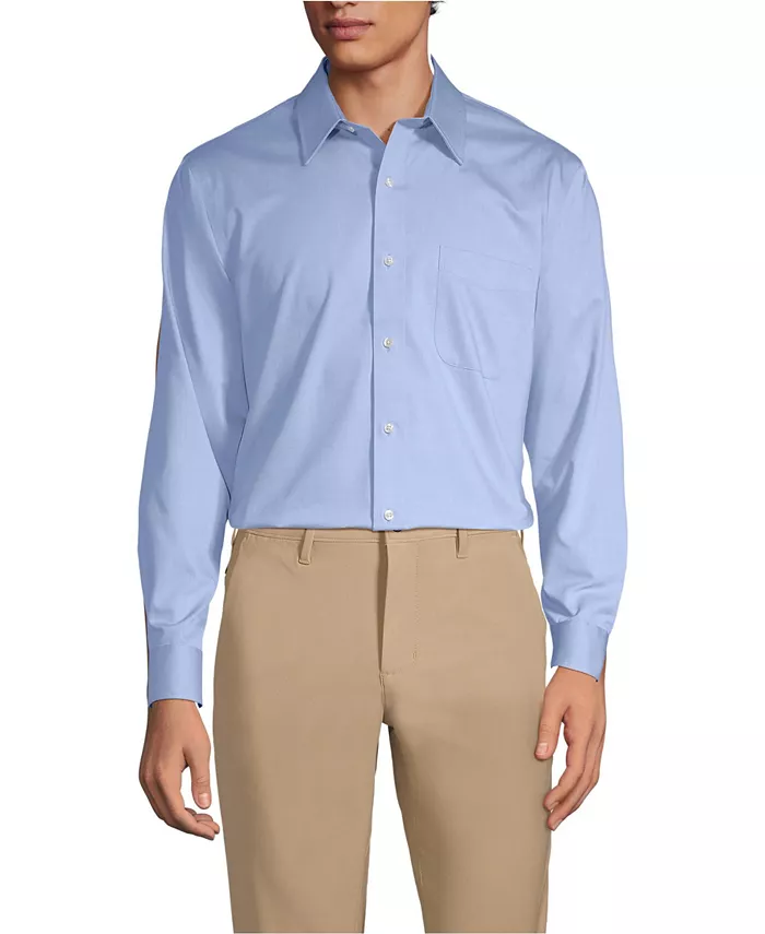 Мужская классическая рубашка с прямым воротником из ткани Supima, не требующая глажки Lands' End, синий
Мужская классическая рубашка с прямым воротником из ткани Supima, не требующая глажки Lands' End, синий