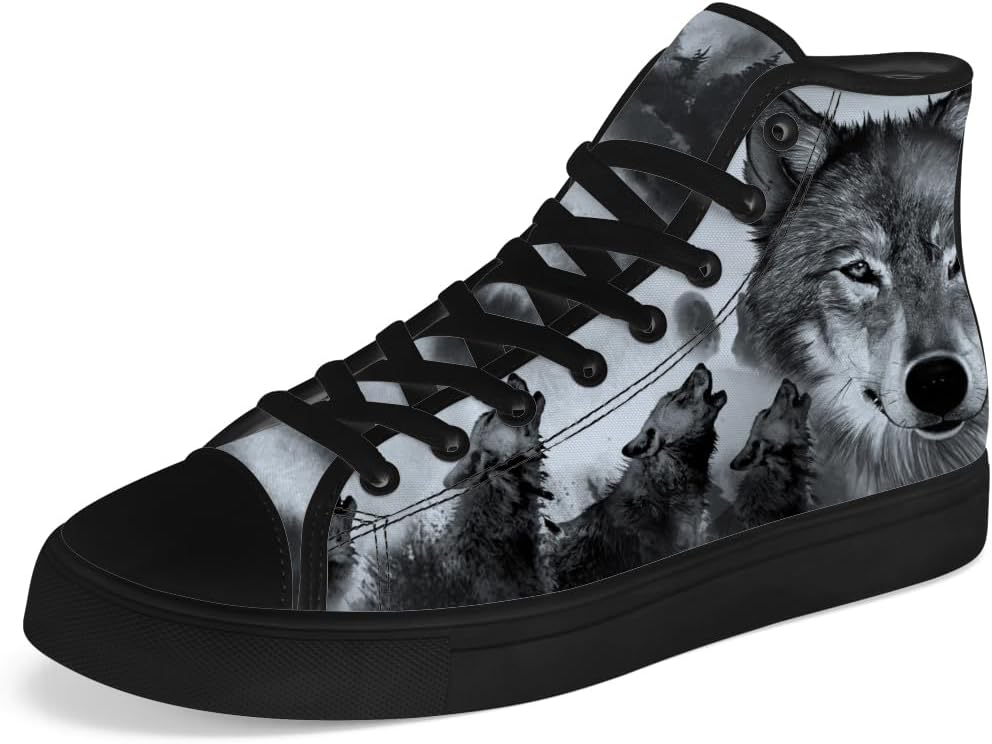 Мужские и женские высокие кеды из холста Wolf, высокие кроссовки на шнуровке, повседневная обувь Chebing, серый
Мужские и женские высокие кеды из холста Wolf, высокие кроссовки на шнуровке, повседневная обувь Chebing, серый