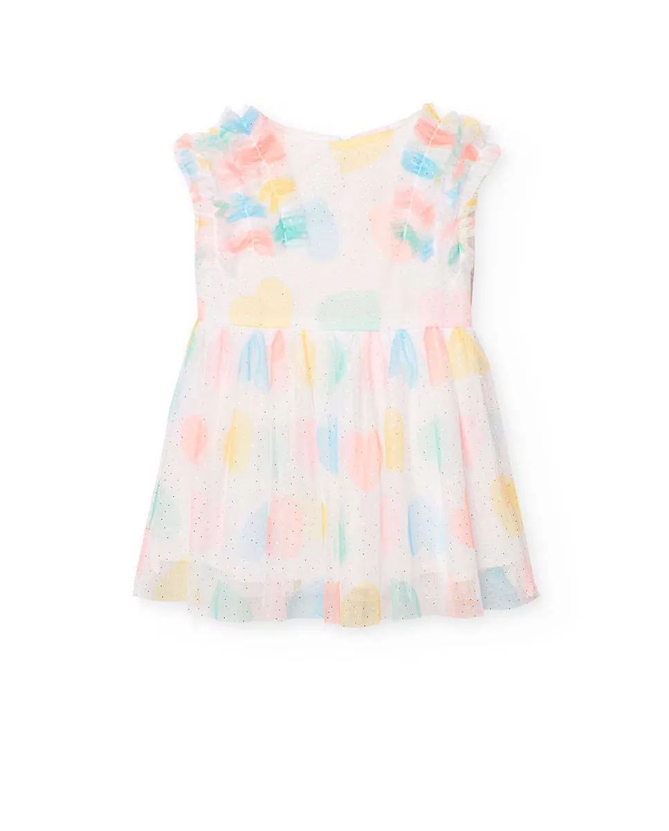 Платье для девочки из фатина с разноцветными сердечками Boboli, многоцветный
Платье для девочки из фатина с разноцветными сердечками Boboli, многоцветный