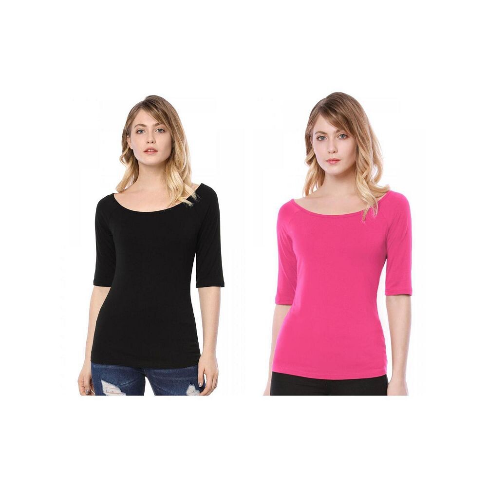 Набор из 2 женских многослойных футболок с короткими рукавами и овальным вырезом ALLEGRA K, цвет Black Hot Pink, Черный, Набор из 2 женских многослойных футболок с короткими рукавами и овальным вырезом ALLEGRA K, цвет Black Hot Pink
Набор из 2 женских многослойных футболок с короткими рукавами и овальным вырезом ALLEGRA K, цвет Black Hot Pink, Черный, Набор из 2 женских многослойных футболок с короткими рукавами и овальным вырезом ALLEGRA K, цвет Black Hot Pink