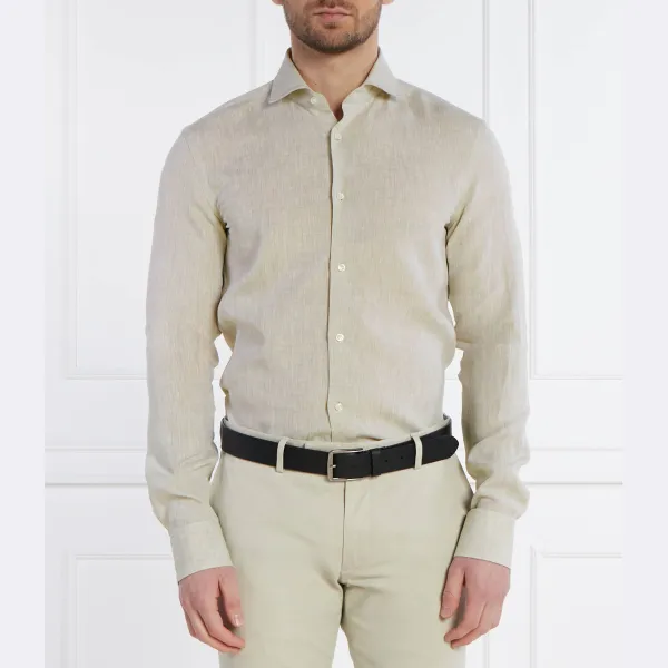 Льняная рубашка узкого кроя h-hank Boss, желтый
Льняная рубашка узкого кроя h-hank Boss, желтый