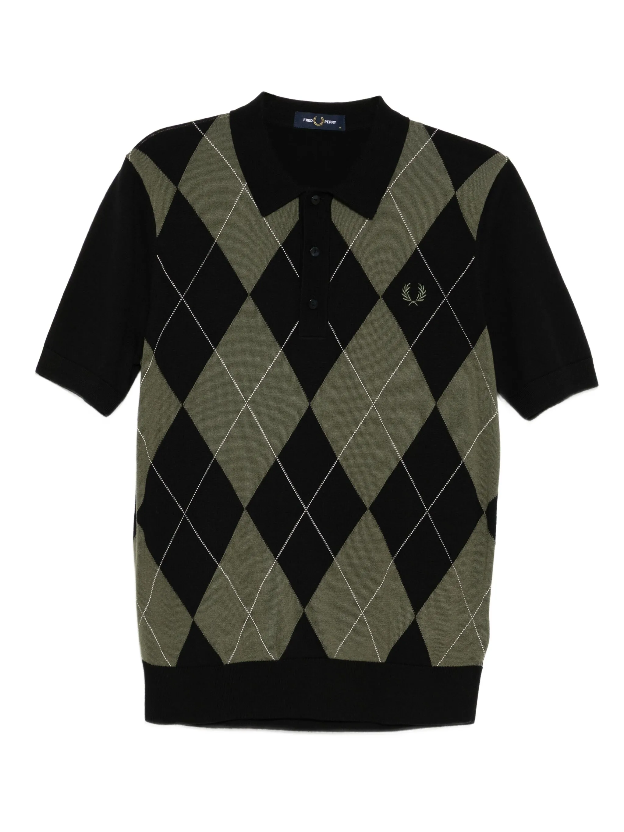 Рубашка поло с узором аргайл Fred Perry, зеленый
Рубашка поло с узором аргайл Fred Perry, зеленый