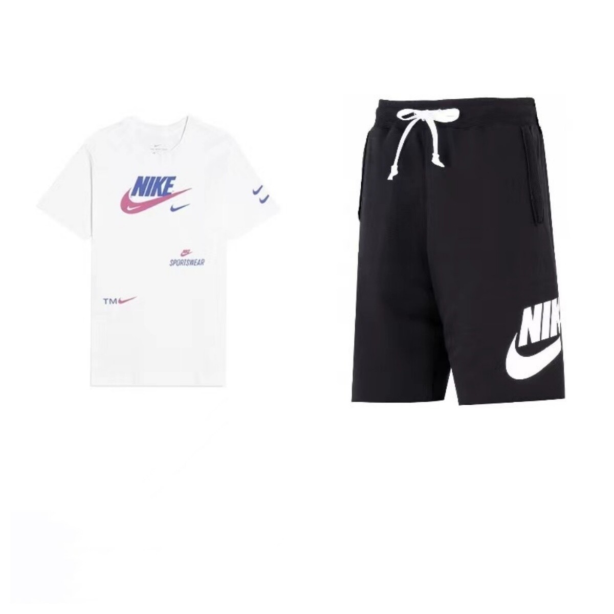 Повседневная спортивная одежда для мужчин, белая/черная Nike, белый/черный
Повседневная спортивная одежда для мужчин, белая/черная Nike, белый/черный