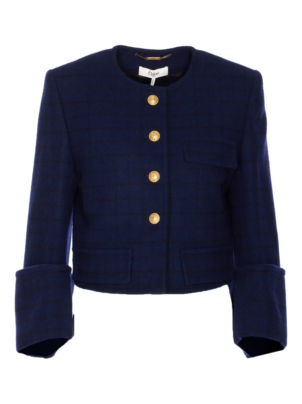 Пиджак в клетку CHLOÉ, синий
Пиджак в клетку CHLOÉ, синий