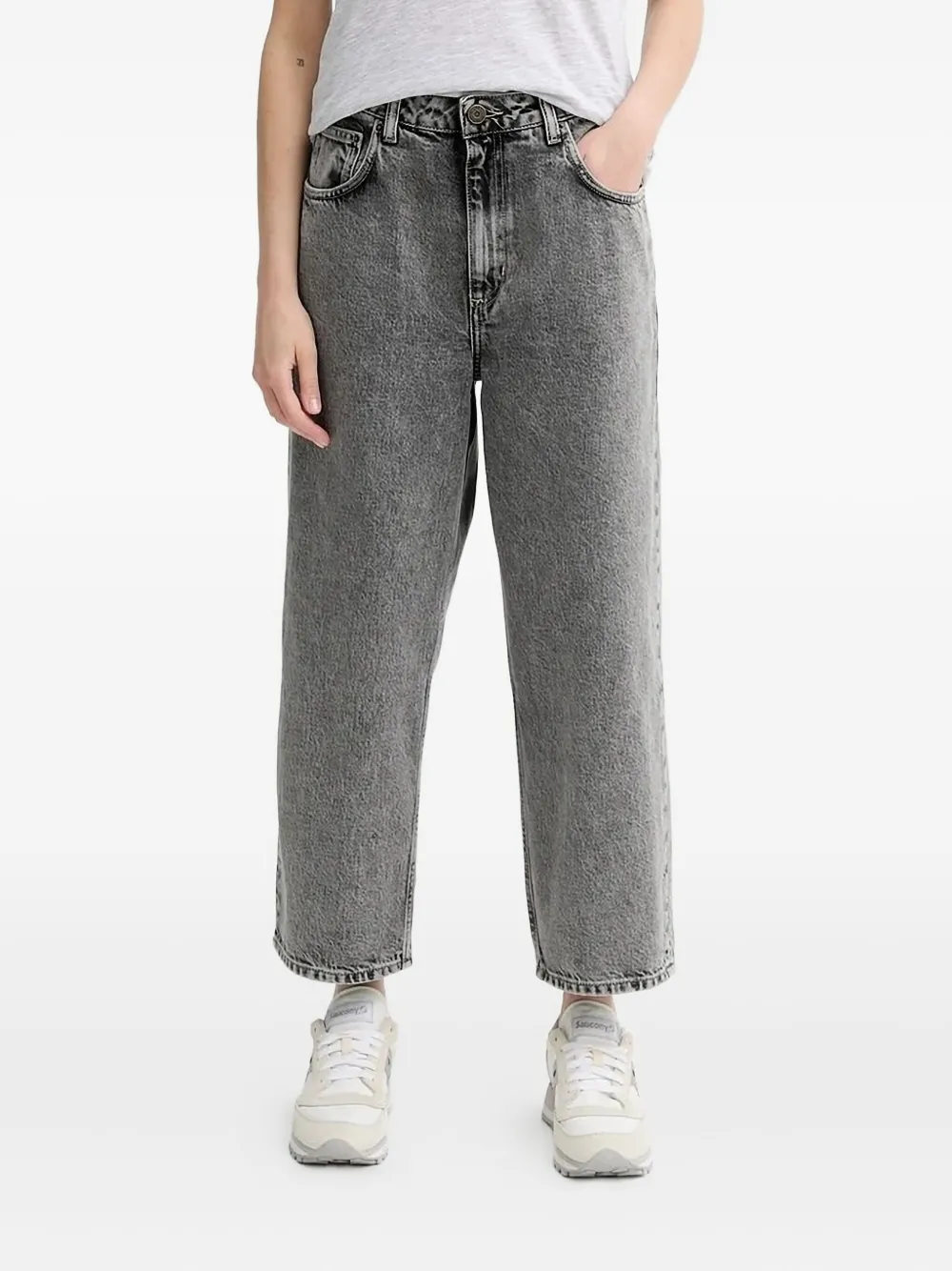 Джинсы из вареного денима American Vintage, серый 
Джинсы из вареного денима American Vintage, серый