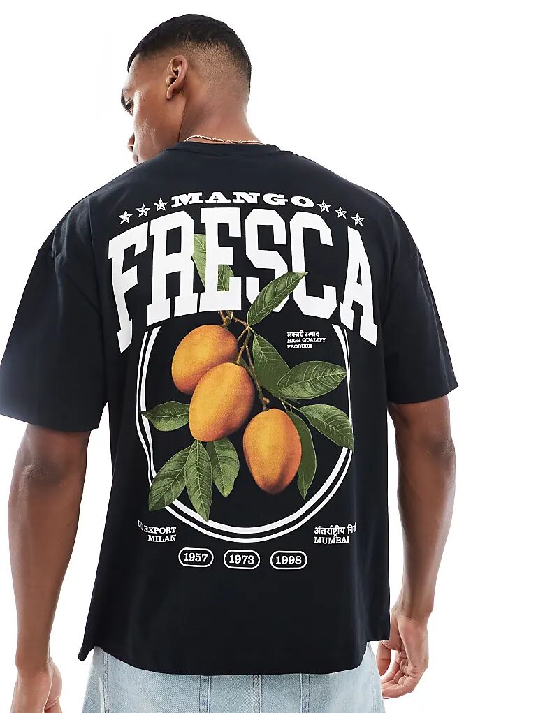Футболка оверсайз черного цвета с принтом фруктов на спине ASOS DESIGN
Футболка оверсайз черного цвета с принтом фруктов на спине ASOS DESIGN